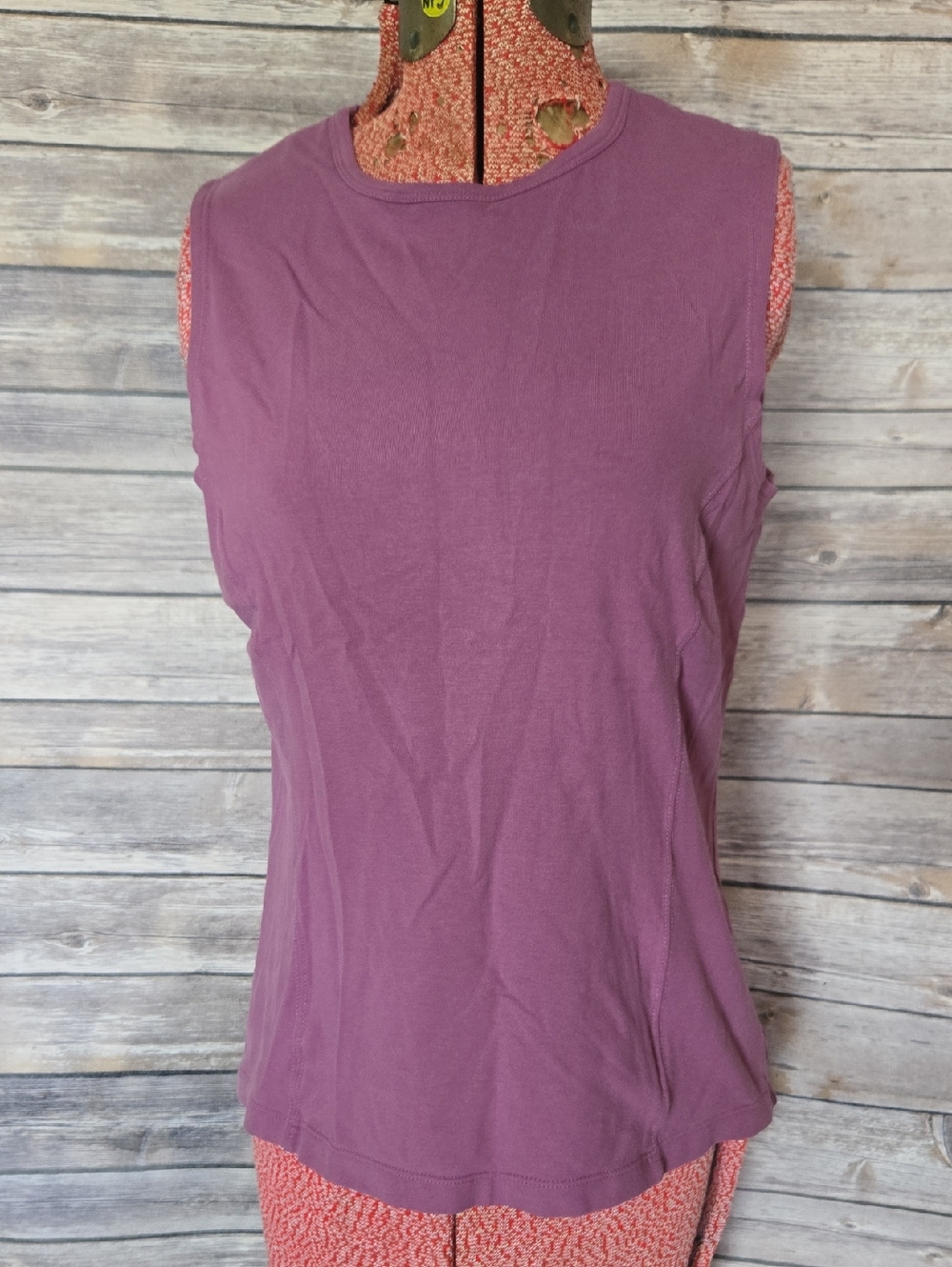 GAIAM Mauve Sleeveless Crewneck Tank